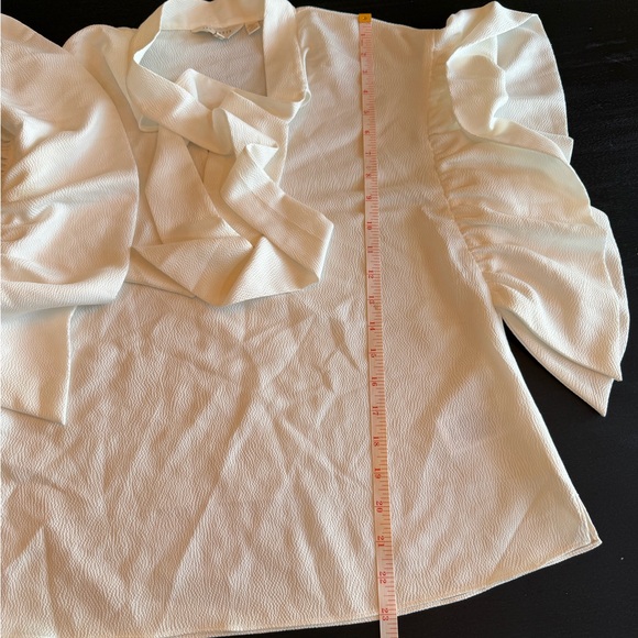 Ted Baker Robynn Tie Neck Frilled Sleeve Top- Ted 2 - S - Picture 14 of 16
